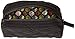 Vera Bradley Women's Microfiber Medium Zip Cosmetic Makeup Organizer Bag, Classic Black, One Size