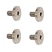 Beretta Allen/Hex Handle Screws Kit for 92/96/98 Series, 4 Screws and 4 Washers, Stainless Steel Finish