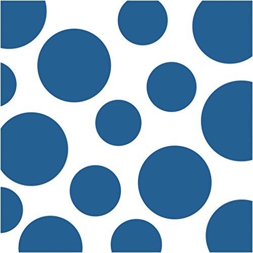 Creative Converting Celebrations 16 Count Chevron and Polka Dots Beverage Napkins, True Blue