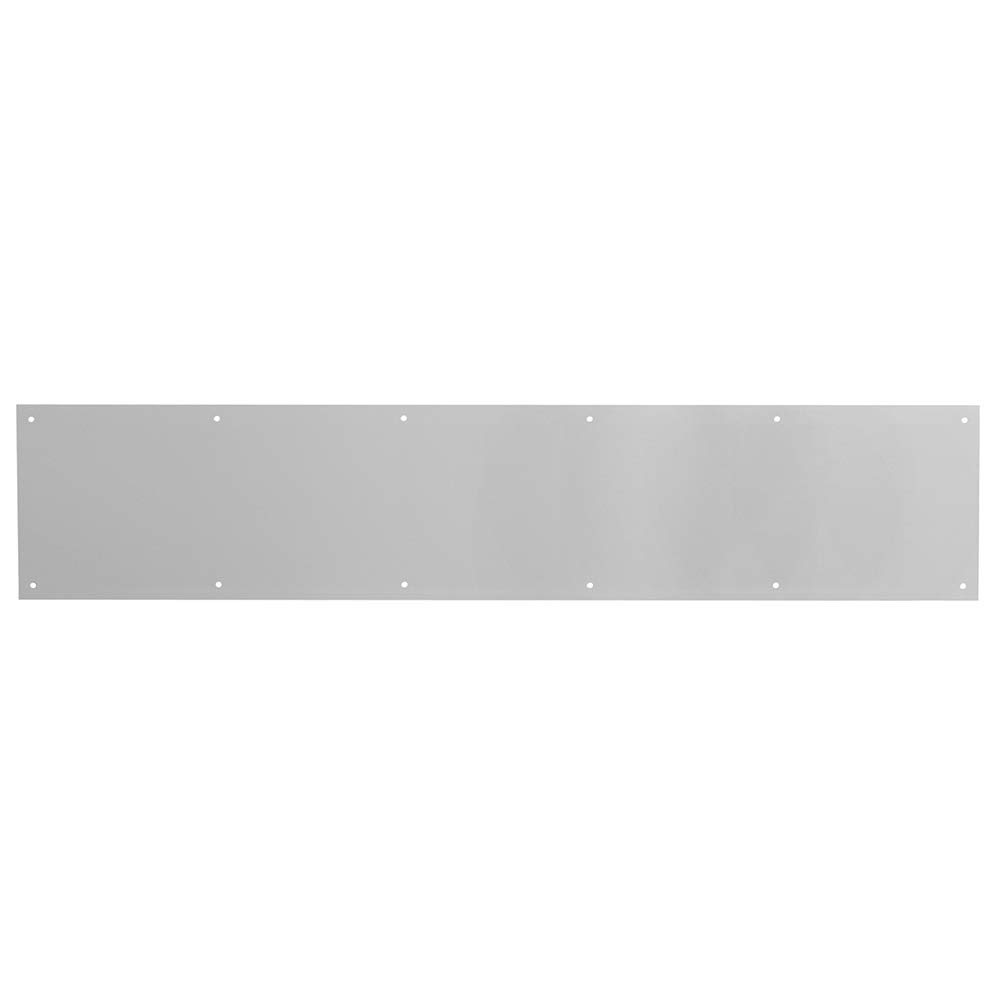 Prime-Line MP4837 Door Kick Plate, 6 x 34-Inch, Satin Nickel Aluminum, Pack of 1