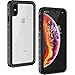 GOCOOL iPhone Xs Max Waterproof Case with Built-in Screen Protector Heavy Duty Full Body Protective Cover Case, Clear Sound, 6.5 inch Clear Back (Black)