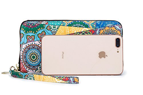 LOVESHE Women wallet Kaleidoscope Bohemian wristlet Clutch wallets - Thumbnail 2