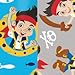 Bumkins Disney Baby Reusable Snack Bag Small 2 Pack, Jake & The Neverland Pirates (Blue/Gray)