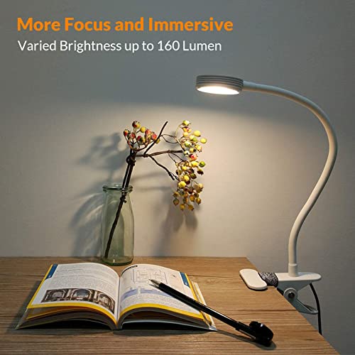 LEPOWER Clip on Light/Book Light/Reading Light with 2 Color Changeable