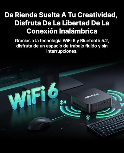 ACEMAGIC M1 Mini PC, AMD Ryzen 7 7735HS (8C/16T, up to 4.75GHz), 24GB LPDDR5 1TB NVMe SSD Win11 Pro Mini Computer, AMD Radeon Graphics, 4K Triple Display, USB-C, WiFi 6 BT 5.2 for Office, Multimedia