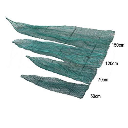 KathShop 50/70/120/150cm Fishing Net Mesh Bag Green Fish Bag Cage Tackle Fishing Landing Tackle Accessory Tool