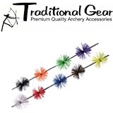 Archery WHISKER RUBBER BOWSTRING SILENCERS 4 Pc. Pack (LIME)