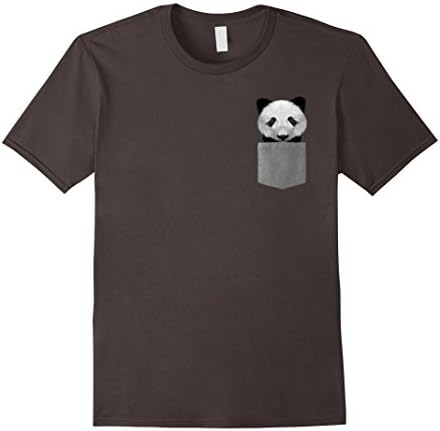 Men's Panda in Your Pocket - Panda Bear Shirt 3XL Asphalt