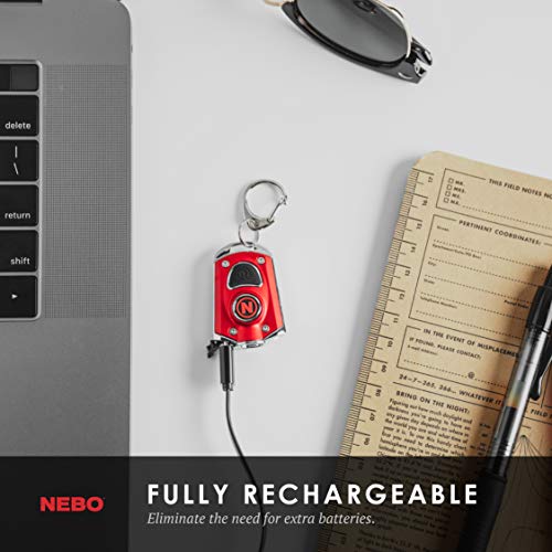 NEBO MYCRO USB Rechargeable LED Keychain Light, Tactical Keyring