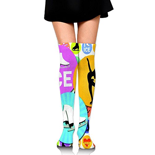 Ice Skating I Love Figure Skating Women's Fashion Over The Knee High