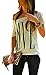 Zeagoo Women Casual Short Sleeve Tops Summer Blouse