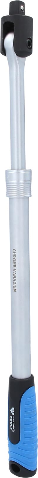 BRILLIANT TOOLS BT022401 1/2 Inch Telescopic Articulated Handle (450-605 mm) [Powered by KS Tools]