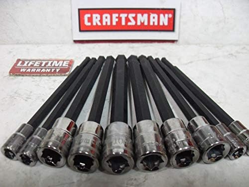 CRAFTSMAN SAE METRIC BALL END LONG HEX KEY SOCKET BIT ALLEN SINGLE OR SET - Type: 10 PS SAE & METRIC SET