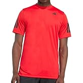 adidas Men's Club 3-Stripe Tennis Tee - Scarlet (Medium)