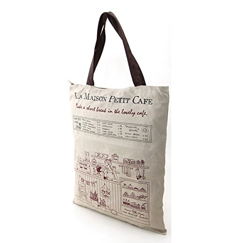 Bakery Café Scene Canvas Tote Bag