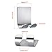 Razor Holder for Shower Multi Purpose Razor Hook Hanger Shower Sticky Adhesive Hooks Stainless Steel Phone Holder for Hanging Shaving Razor, Plug, Keys-4 Packs