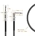 Xcords Guitar Instrument Cable 10ft, Super Durable Hi-Fi Quality 1/4 Inch Straight to Right Angle Nylon Braided Audio Cable for Electric Guitar,Bass,Electric Mandolin and More(The 2nd Generation)