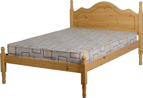 Seconique Sol 4 Feet Bed, Antique Pine, 549.95 x 1264.95 x 84.95 cm