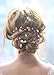 Missgrace Women Handmade Fashion Crystals Bridal Rose Gold Headband Wedding Headpiece Accessories