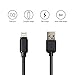 Short lightning iPhone Cables, JZBRAIN USB Charge&Sync Data Cord 8 Inches length for iPhone 7/7plus, 6s/6s plus, 6/6 Plus, 5/5s/5c, iPad Mini, iPad Airs, iPod Touch, iPod(4 Pack - Black)