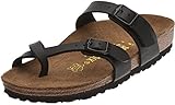 Birkenstock Women's Mayari Double Strap Birko Flor Sandal Black-Black-7
