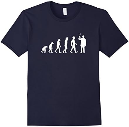 Mens Evolution Of Chemist Funny Chemistry T Shirt Gift Large Navy