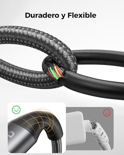 Silkland 240W 100W Corto Cable USB C a USB C [0.3M/2 Unidades], PD 3.1 Carga Rápida USBC Tipo C, Compatible con iPhone 16/16Plus/16Pro/Max, MacBook Pro/Air, iPad Pro/Air/Mini, Samsung, Pixel, Laptop