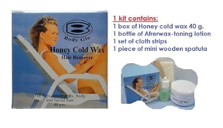 Diy Hair Remover Kit Body Glo Honey Cold Wax Easy Effective For