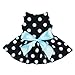 Fitwarm® Cute Polka Dot Ribbon Dog Dress Dog Clothes Cozy Dog Shirt Pet Dress, Medium
