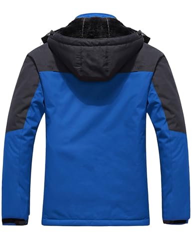 Wantdo Men's Mountain Ski Jacket Winter Coat Waterproof Hooded Snowboard Jacket Warm Outdoor Jacket Windproof Men