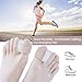 Povihome 6 Pack Gel Toe Spacer Separators(0.6'' Thick), Bunion Corrector for Overlapping Toe (1st/2nd Toe), Silicone Toe Spacers with Soft Gel Lining for Hallux & Bunion Pain Relief