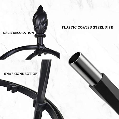 PLHMS Rankhilfe Obelisk, Obelisken freistehende Ranksäule für Garten, 210 cm Metall Rankgitter Rosenpyramide Rosenturm… – Bild 5