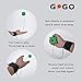 GOGO Pack of 6 Rubber Bouncy Balls with Wrist Strap & String for Finger Exercise