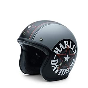 HARLEY-DAVIDSON Grey Star Retro 3/4 Jet helm, EC-98320-15E