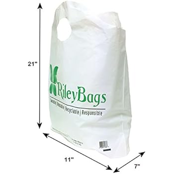 Amazon.com: Reusable Sturdy Green Plastic Shopping Bags 2 ...