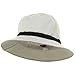 Oversized Water Repellent Brushed Golf Hat - White Navy (For Big Head)