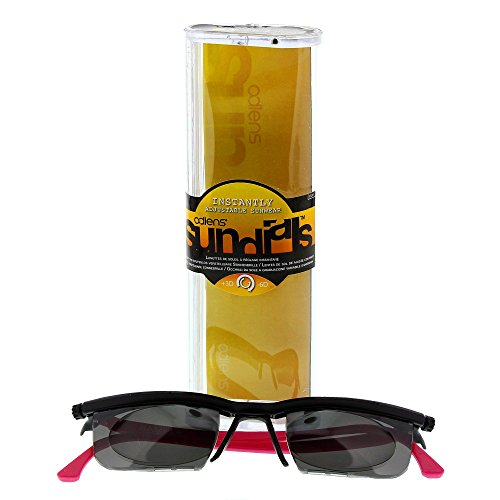 Adlens em02- s-bk-pk sundials black frame & pink temples with…