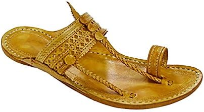 KOLHAPURI CHAPPAL Original Beautiful kapshi Shape Diamond Punching for Men Slipper Sandal