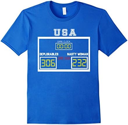 Men's USA Deplorables Nasty Woman T-Shirt 3XL Royal Blue