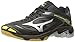 Mizuno Women's Wave Lighting Z3 Volleyball Shoe,Black/Silver,9 B US