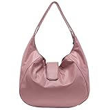 FASH Limited Chic Hobo Handbag Casual Bag PU Leather Bag - Apricot