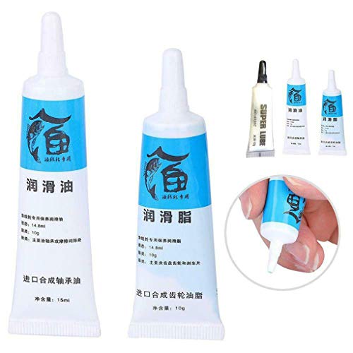 QUICATCH Fishing Reels Oil Lubricant Grease Fish Wheel Bearing Lubricant Maintenance Set 10g(White)