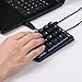 (Blue switches) USB Numeric Keypad,SADES Mechanical USB Wired Numeric Keypad 22 Key Numpad with LED Backlit- Black