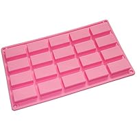 X-Haibei 20-cavity Rectangular Mini Guest Soap Chocolate Candy Mold Silicone Mould