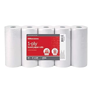 UPC 735854168742 product image for Office Depot 1-Ply Paper Rolls, 3in. x 128ft, White, Pack of 10, 109023 (B00179S | upcitemdb.com