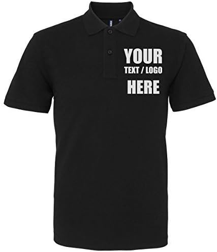 MYOG Polo Shirts, Personalised Polo, Front & Back Print, Great for Gifts, Workwear, Uniform & Events! Sizes S - 3XL (12 Colours)