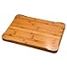 Bamber Large Bamboo Serving Tray Decorative Coffee Tea Platter 18 x 13 x 1.2 Inches
