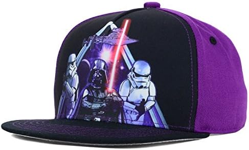 Darth Vader &amp; Storm Troopers Youth Star Wars Snapback Purple/Black Hat Cap