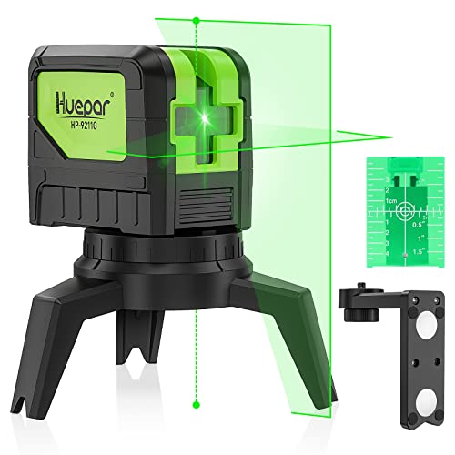 Cross Line Laser Level with 2 Plumb Dots - Huepar