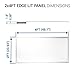 Hyperikon 2x4 Foot LED Light Dimmable, 200 Watt (50W), Edge Lit Panel, 4000K Daylight, Drop Light, UL, DLC, 4 Pack